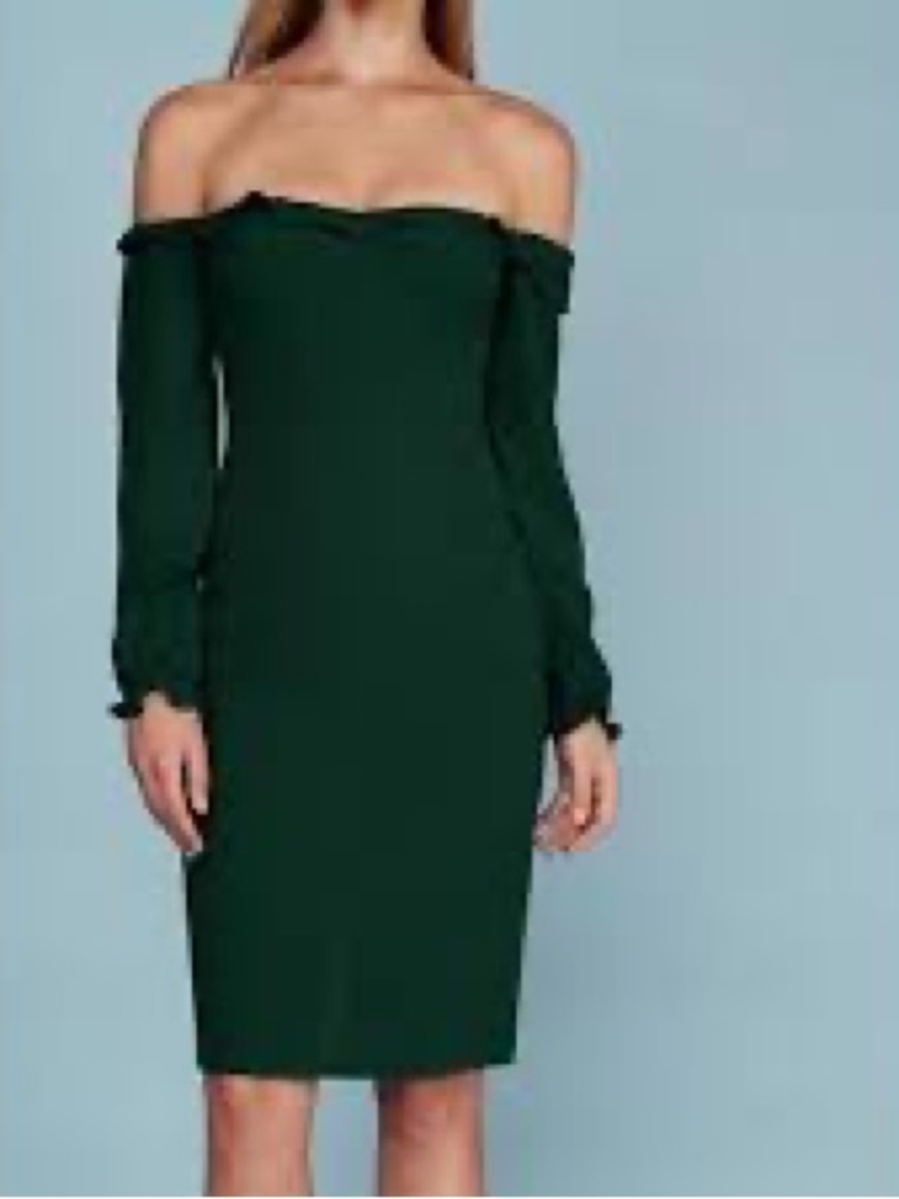 Reformation Prue Dress Emerald Green Size 0 NWT